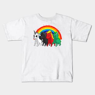 Unicorn Apocalypse Rider Rainbow joke gift Kids T-Shirt